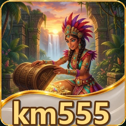 Cuplikan layar beranda aplikasi km555 di ponsel Android